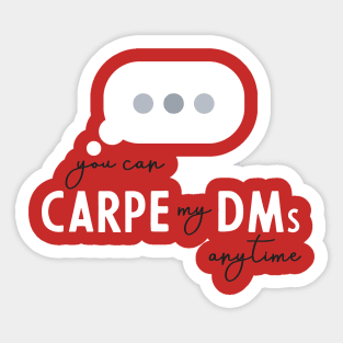 CARPE DM Sticker